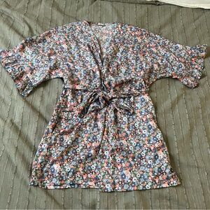 Aerie satin kimono robe